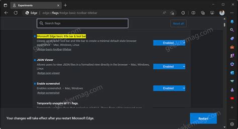 Use Show Basic Toolbar In Edge To Cleanup Toolbar And Titlebar