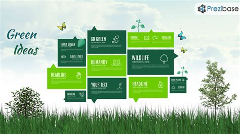 Green Ideas Prezi Presentation Template Creatoz Collection