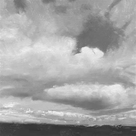 Sold Cloud Scape Over The Plains Black And White Series — Santa Fe