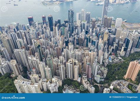 High Rise Buildings In Hong Kong Stock Image Image Of Populated