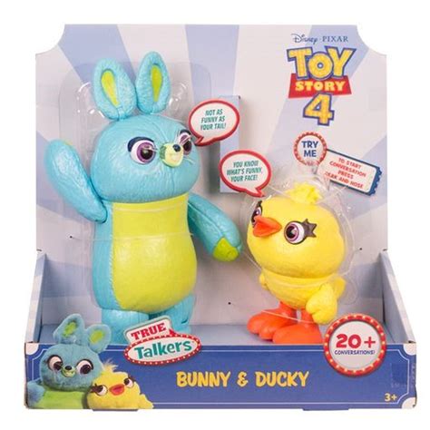 Toy Story 4 True Talkers Bunny Ducky Action Figure 2 Pack Mattel Toywiz
