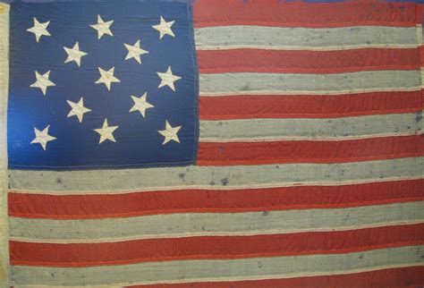 Hampton Roads Naval Museum A Thirteen Star Flag From The Civil War