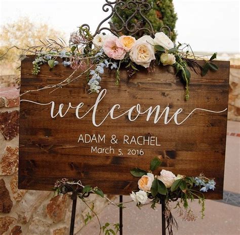 20 Lovely Wedding Reception Welcome Sign Ideas