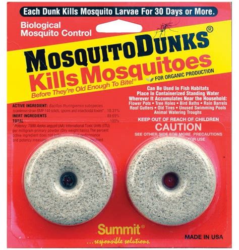 Bti is a deadly bacterium to mosquito larvae. What are Mosquito Dunks? :: McGregor General Store