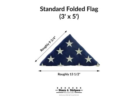 Flag And Two Certificate Display Case Folded 3 X 5 Etsy