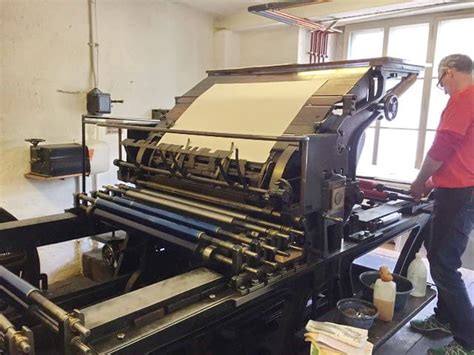 Association Of European Printing Museums ~ Stone Lithography Machine