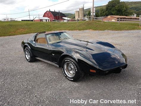 Older frame off restoration in great condition! 1977 Black Corvette Tan Int - Hobby Car Corvettes