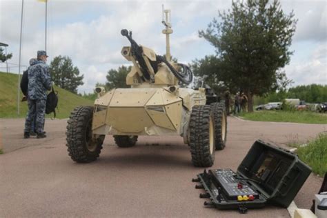 Ukrainian Military Holds First Round Of Armed Ground Robots Demo