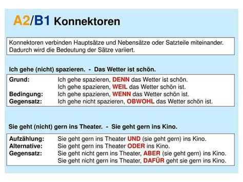 Konnektoren Deutsch Lernen German Allemand Duits Tedesco Alemán