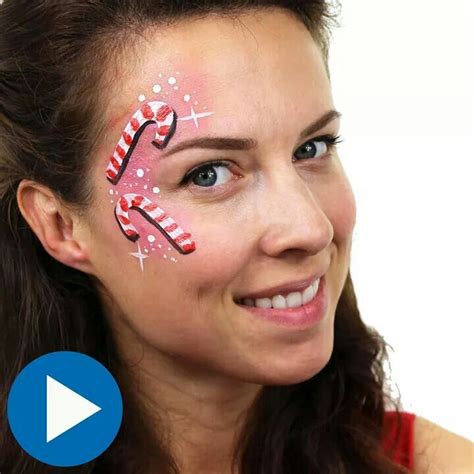 Christmas Candy Canes Christmas Face Painting Face Painting Designs
