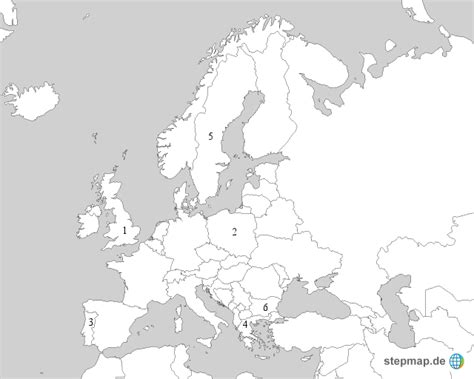 Karten von europa europakarte weltkarte com und for ausdrucken. Europa leer von Monech - Landkarte für Deutschland