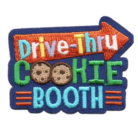 Drive Thru Cookie Booth Fun Patch In 2020 Cool Patches Girl Scout