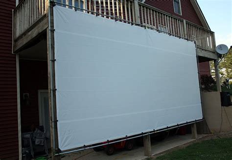 Best diy outdoor projector screen from zoom testimonial img backyard 5. DIY Outdoor Movie Screen - Weekend Projects - Bob Vila