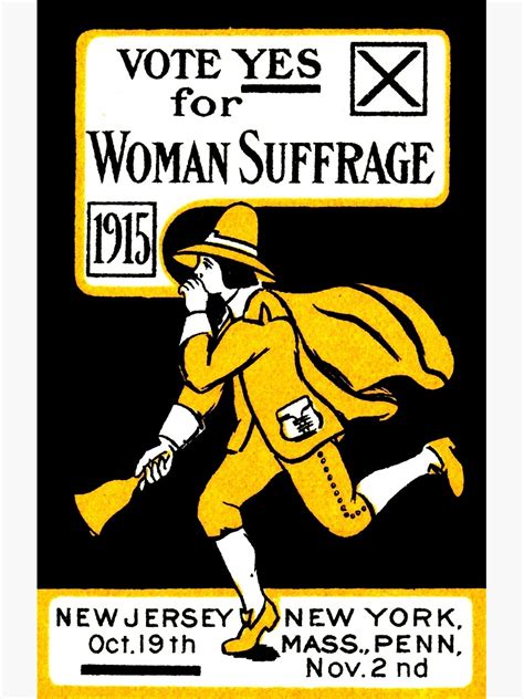 1915 Vote Yes On Womans Suffrage Poster For Sale By Historicimage