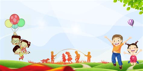 Cartoon Cute Childrens Day Background Designdaybackgroundholiday