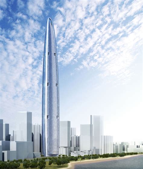 Due to airspace regulations, it has been redesigned so its height does not exceed 500 meters above sea level. World of Architecture: Greenland Center by Adrian Smith + Gordon Gill Architecture, Wuhan, China