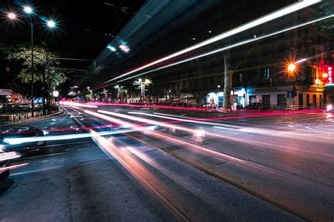 Mesmerizing Light Trails In The City