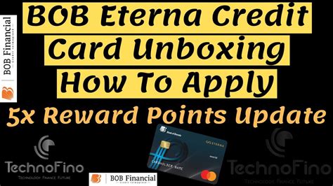 Bob Eterna Credit Card Unboxing How To Apply 5x Reward Point