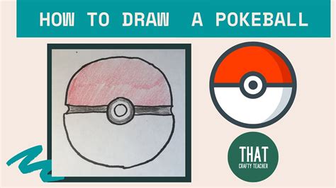 How To Draw A Pokemon Pokeball Youtube