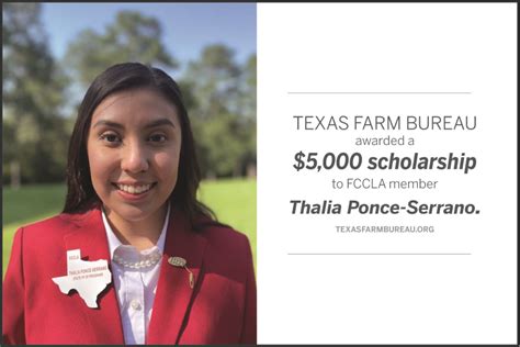 Texas Farm Bureau Awards Fccla Scholarship Texas Farm Bureau