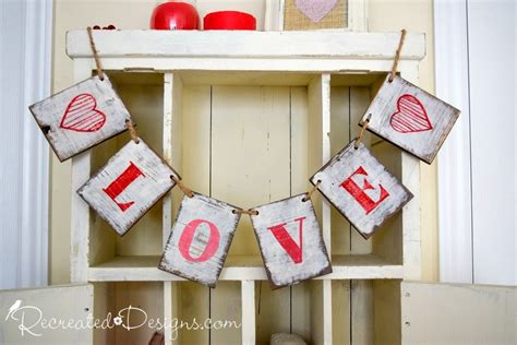 How To Make A Wooden Love Garland Recreated Designs