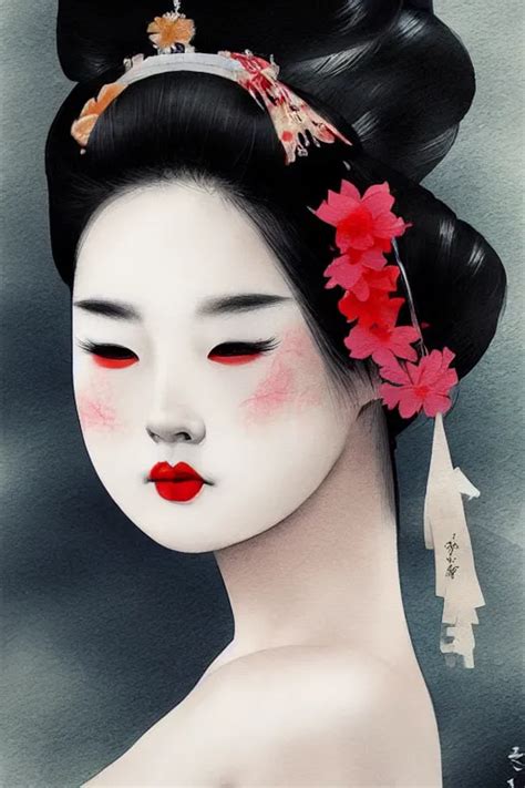 Too Sensual And Very Seductive Geisha Digital Art Stable Diffusion