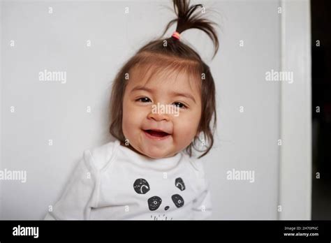 Portrait Of Cute Baby Girl Stock Photo Alamy