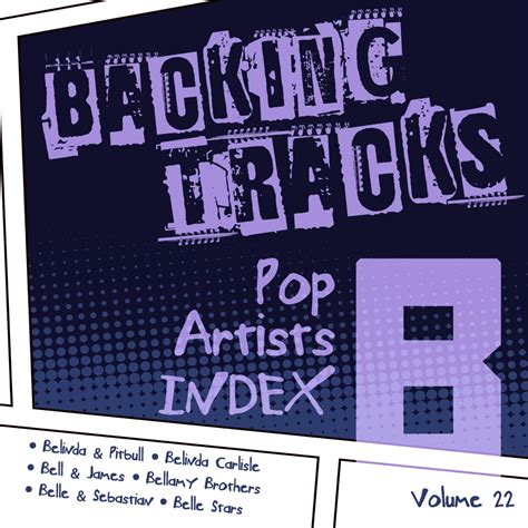 ‎backing Tracks Pop Artists Index B Belinda And Pitbull Belinda