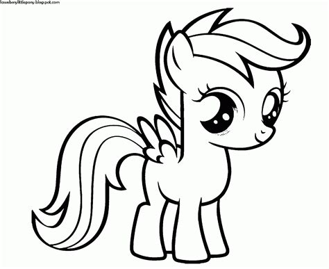 My Little Pony Dibujos Para Colorear De Scootaloo De My Little Pony
