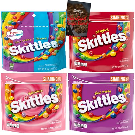 Skittles Shareable 4 Flavor Variety Pack Over 55 Ounces