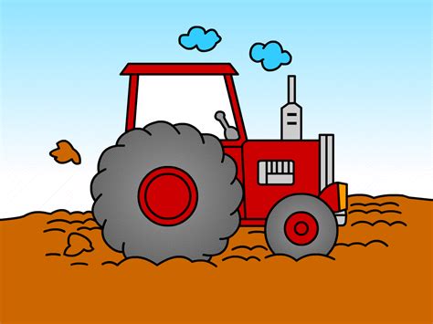 How To Draw A Tractor A Step By Step Guide Ihsanpedia