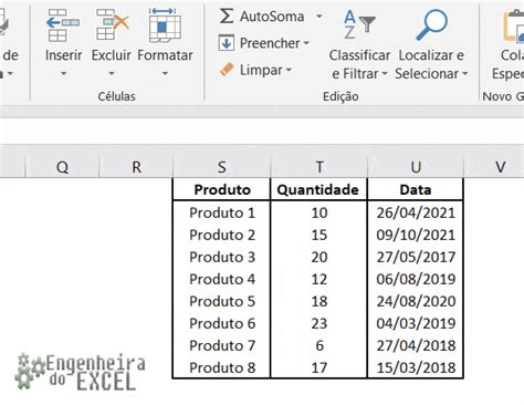 Como Classificar Datas No Excel Por Ordem Cronol Gica Engenheira Do Excel