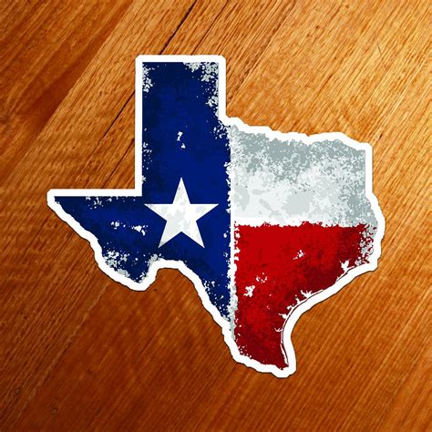 Distressed Texas State Flag Sticker Etsy Uk