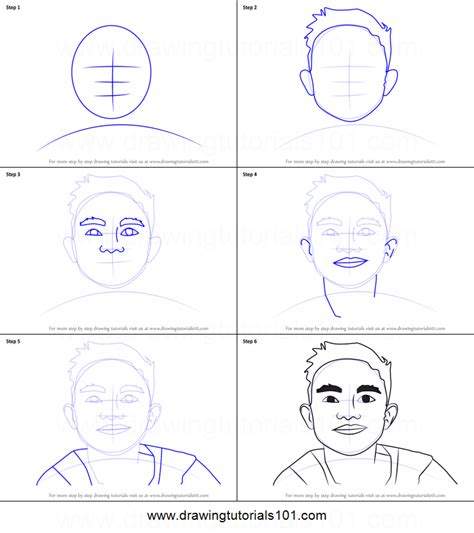 How To Draw A Boy Face Printable Step By Step Drawing