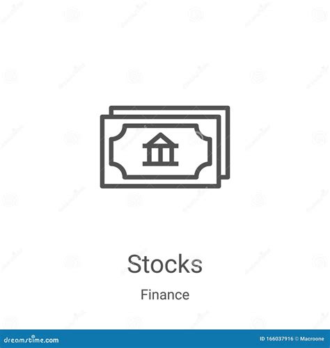 Stocks Icon Vector From Finance Collection Thin Line Stocks Outline