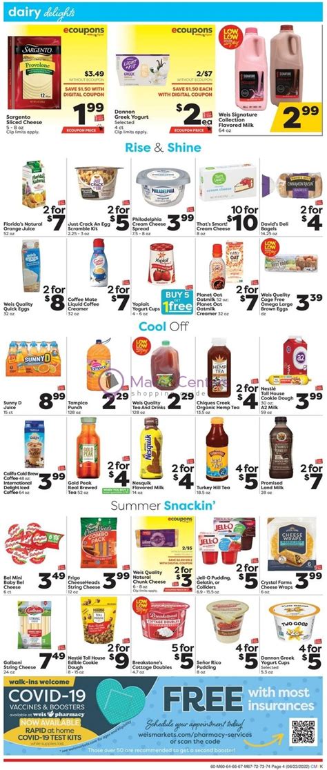 Weis Markets Weekly Ad Sales And Flyers Specials Mallscenters