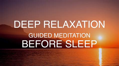 Guided Meditation Deep Relaxation To Sleep Youtube