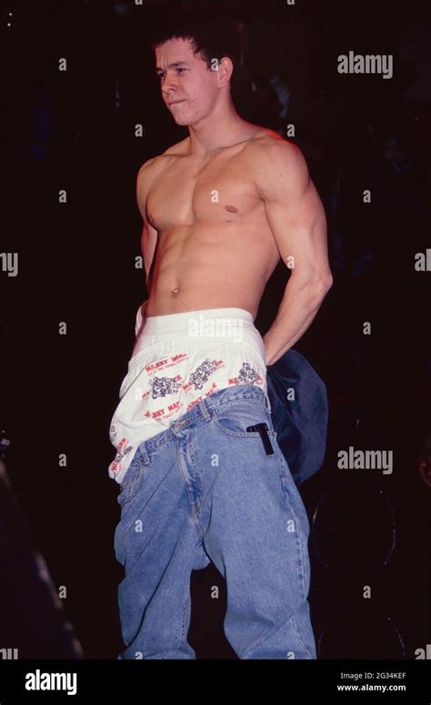 Mark Wahlberg Aka Marky Mark Performing At A Party To Celebrate The