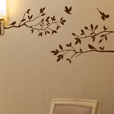 Innovative Stencils Tree Branches With Birds Wall Decal And Reviews