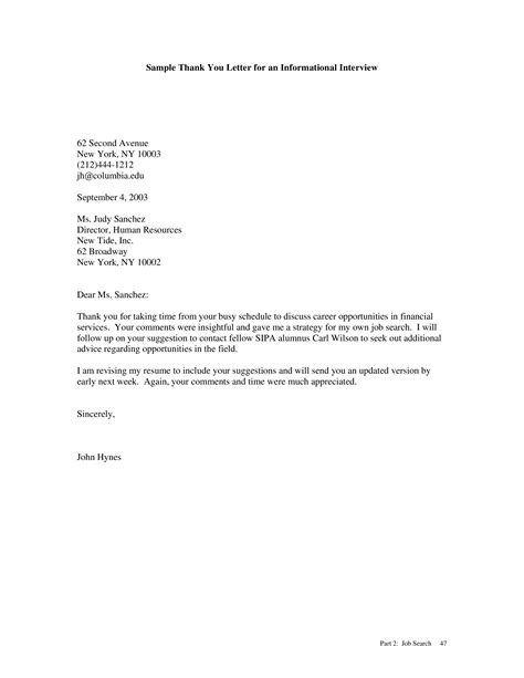Can you find all the mistakes in these sample sentences? Thank You Letter After Informational Interview - How to write a Thank You Letter After In ...