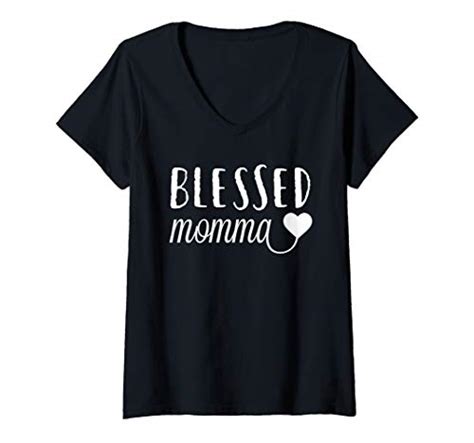Blessed Momma T Shirts For Womenblessed Mama Tees Womens Blessed Momma