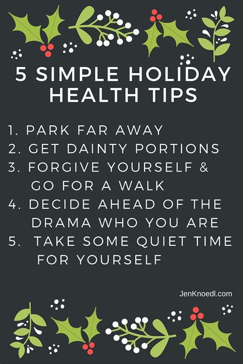 5 simple and effective holiday health tips jen knoedl
