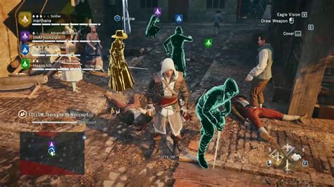 Assassin S Creed Unity Multiplayer Co Op Gameplay Youtube
