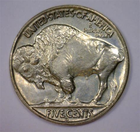 1937 D Buffalo Indian Head Nickel Gem Bu