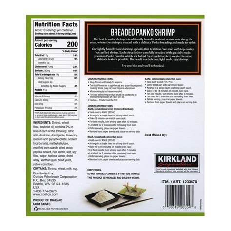 Marinated cooked shrimp for 1 hour in dressing in the refrigerator. Kirkland Signature Breaded Panko Shrimp, 2.5 lbs (2.5 lb) from Costco - Instacart