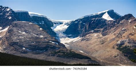 Athabasca Glacier Columbia Icefields Jasper National Stock Photo