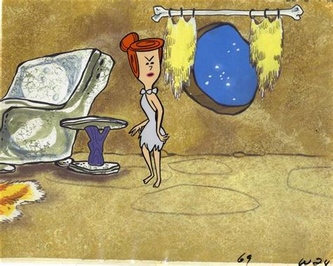 Original Production Cel Of Wilma Flintstone From The Flintstones 1960s