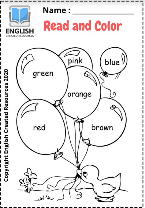 Coloring Worksheets For Kids Read And Color