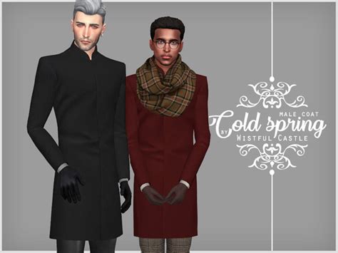 Cold Spring Male Coat By Wistfulcastle At Tsr Sims 4 Updates