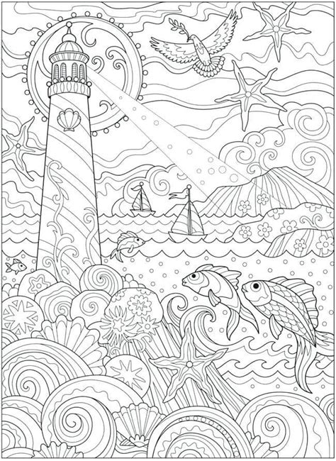 Sea Coloring Page Ocean Coloring Pages Adult Coloring Pages Free My
